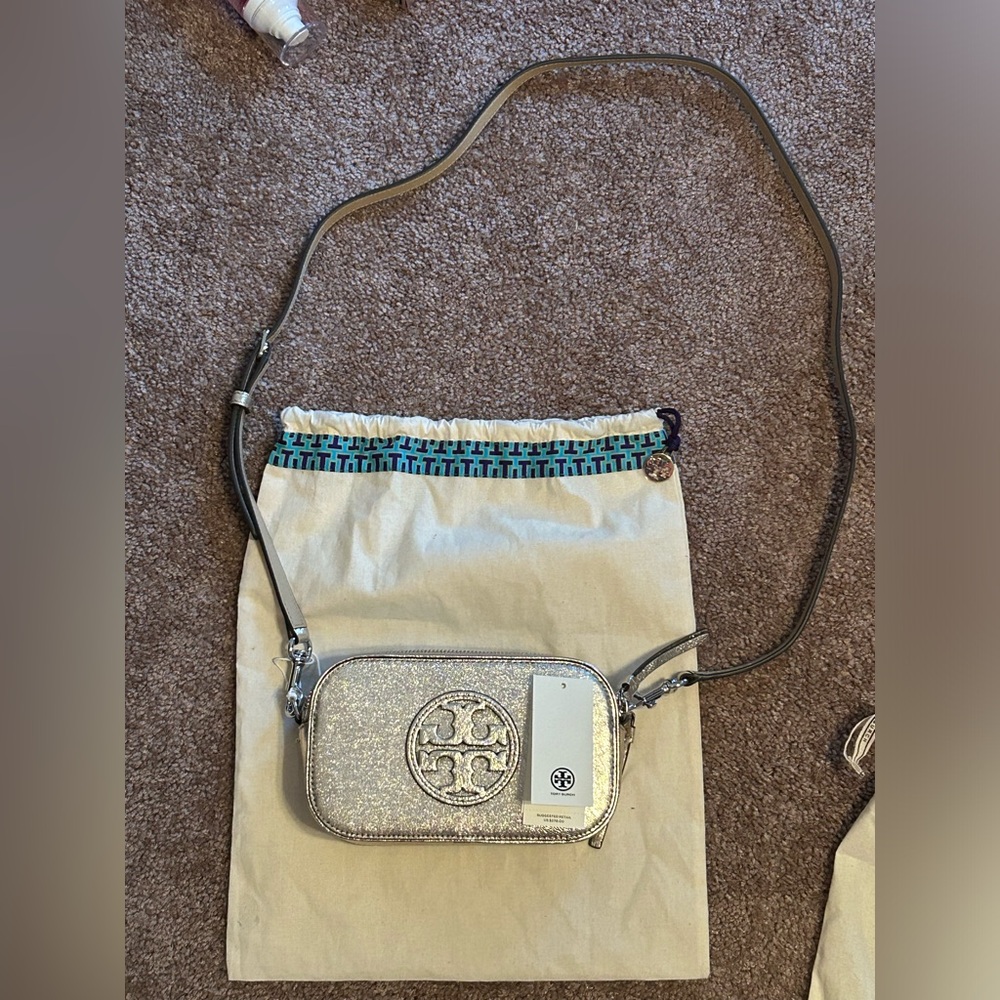 Tory Burch Miller Metallic Mini Crossbody Bag